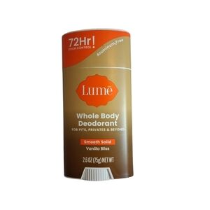 LUME WHOLE BODY DEODORANT SMOOTH SOLID VANILLA BLISS 2.6 OZ NEW